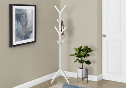 Coat Rack, Hall Tree, Free Standing, 8 Hooks, Entryway, Contemporary &amp; Modern