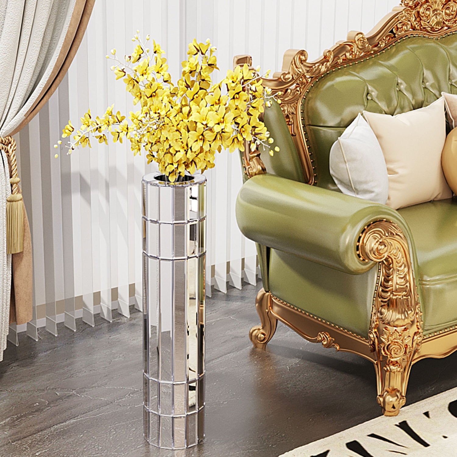 Round Floor Vase For Home &amp; Office Decor