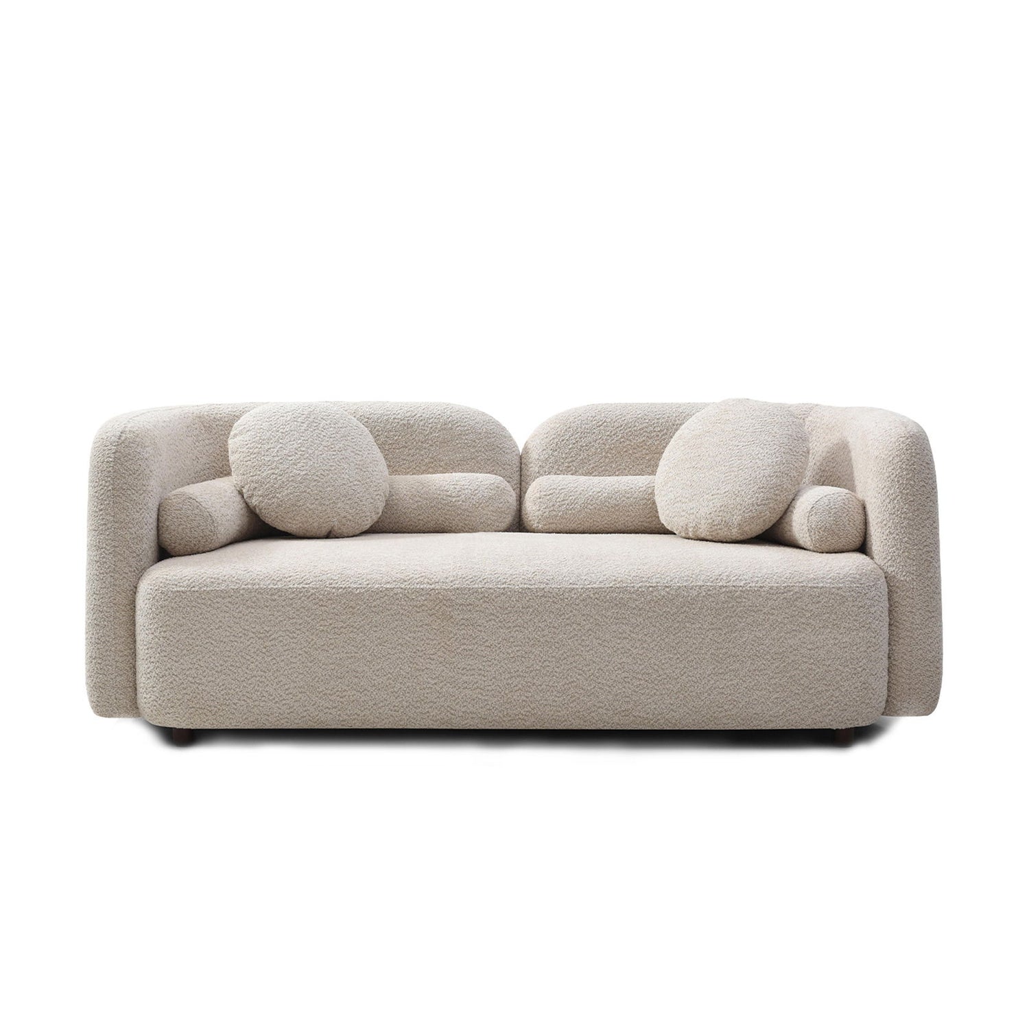 2 Seater Sofa Couch For Living Room - Light Beige