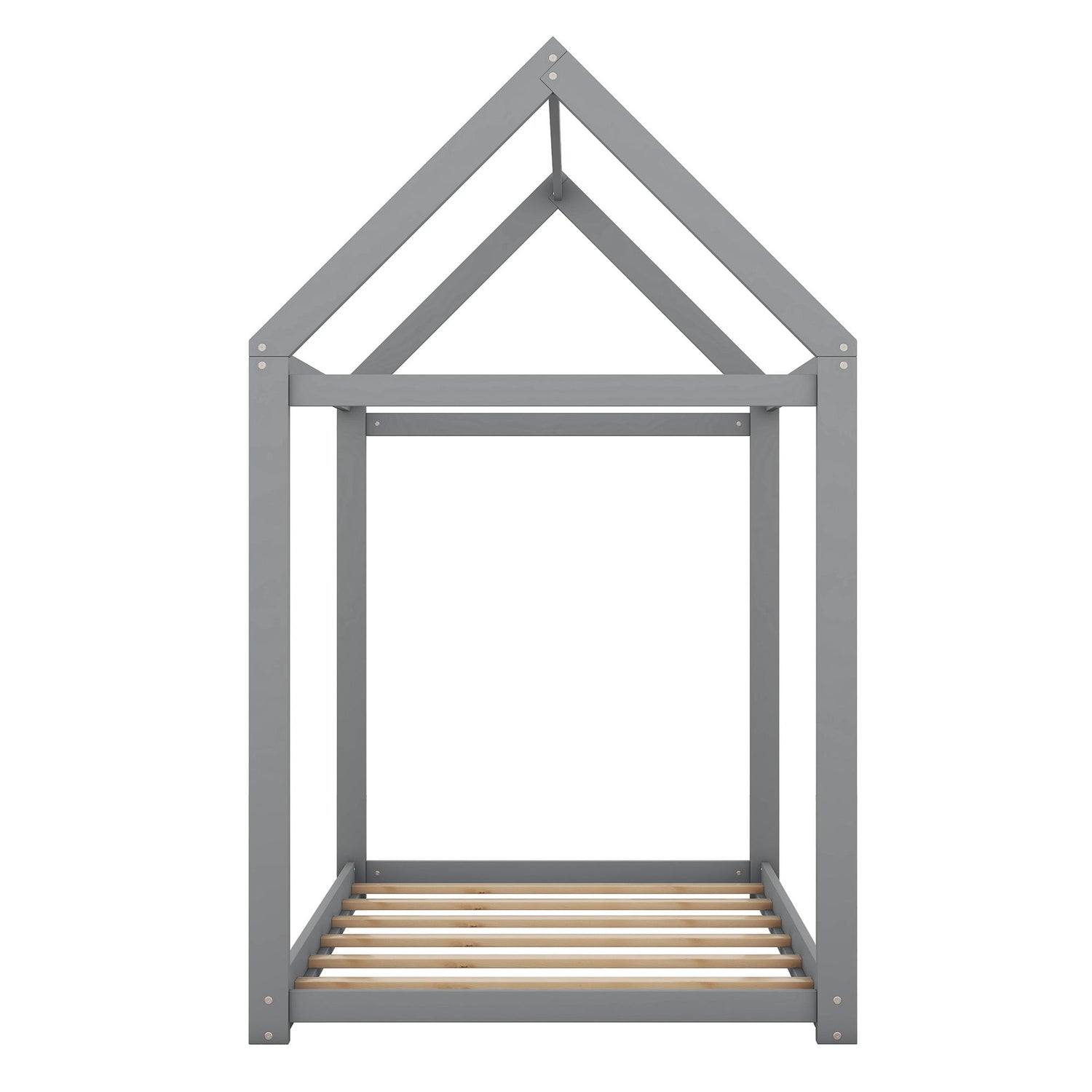 Wooden House Shaped Bed