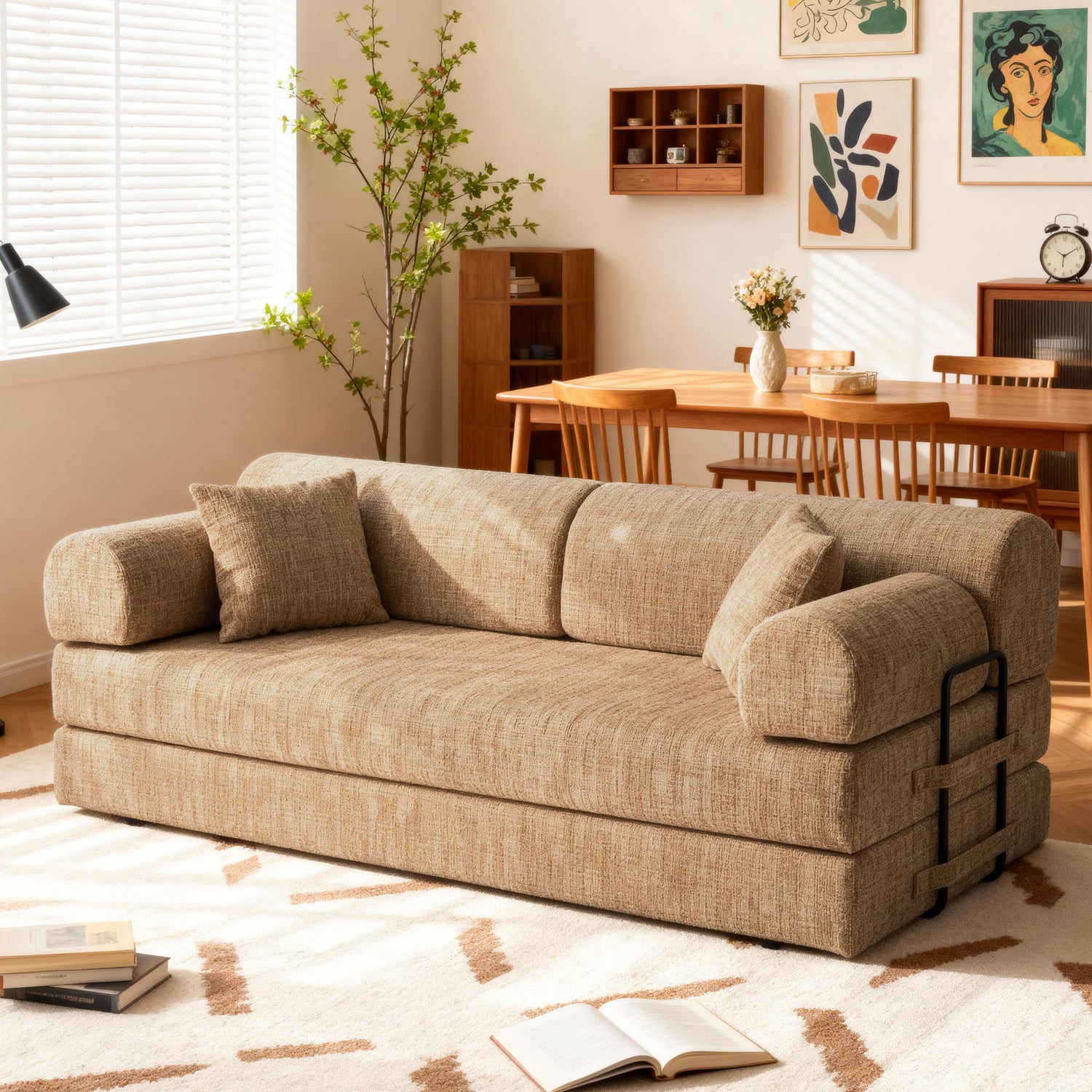 Convertible Sleeper Sofa Bed For Living Room