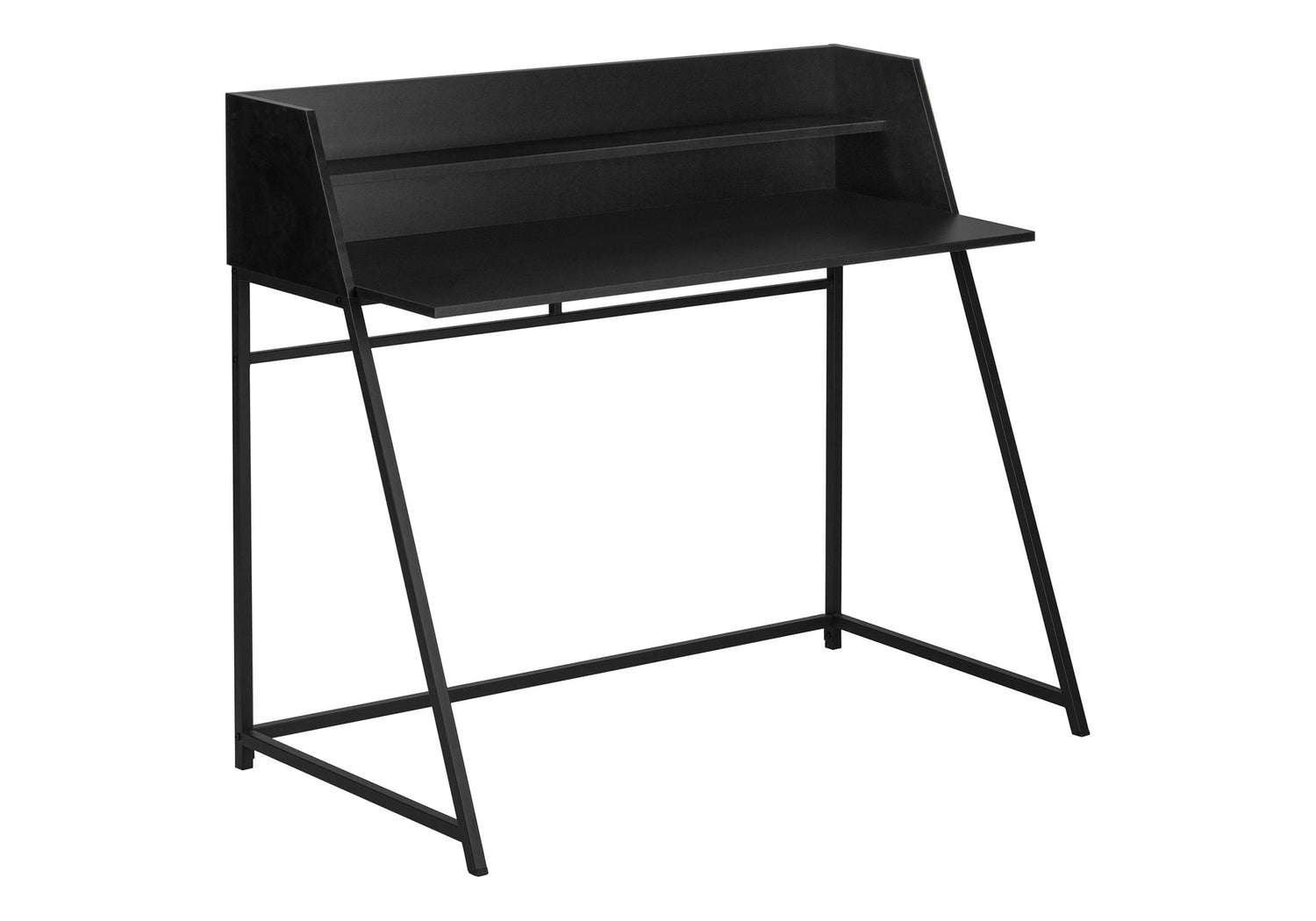 Computer Desk For Home Office Laptop, Storage Shelves, Contemporary &amp; Modern