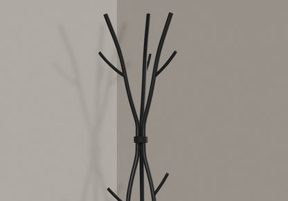 Coat Rack, Hall Tree, Free Standing, 11 Hooks, Entryway, Contemporary &amp; Modern