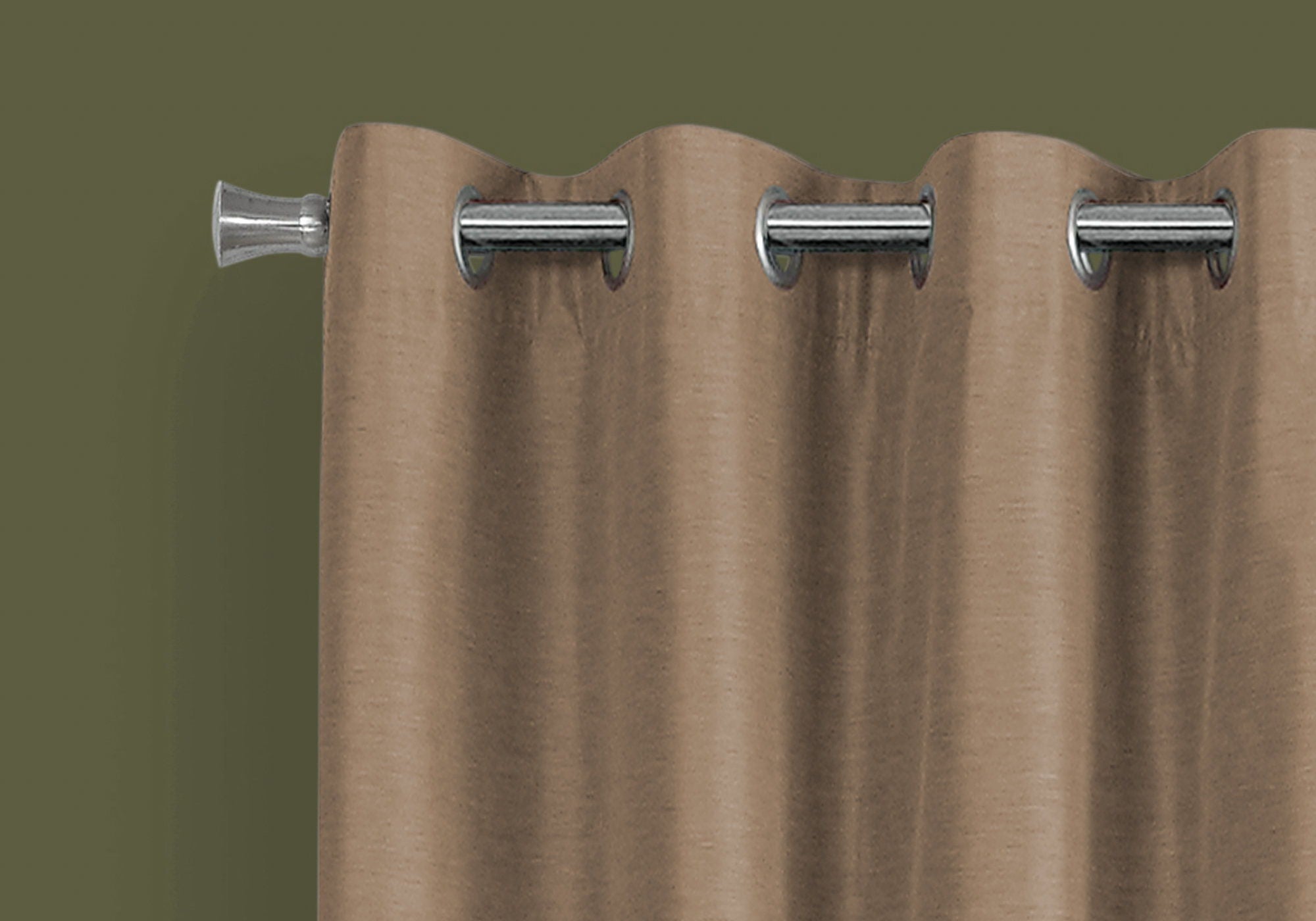 2 Pieces Set, Curtain Panel, Room Darkening, Grommet, Contemporary &amp; Modern