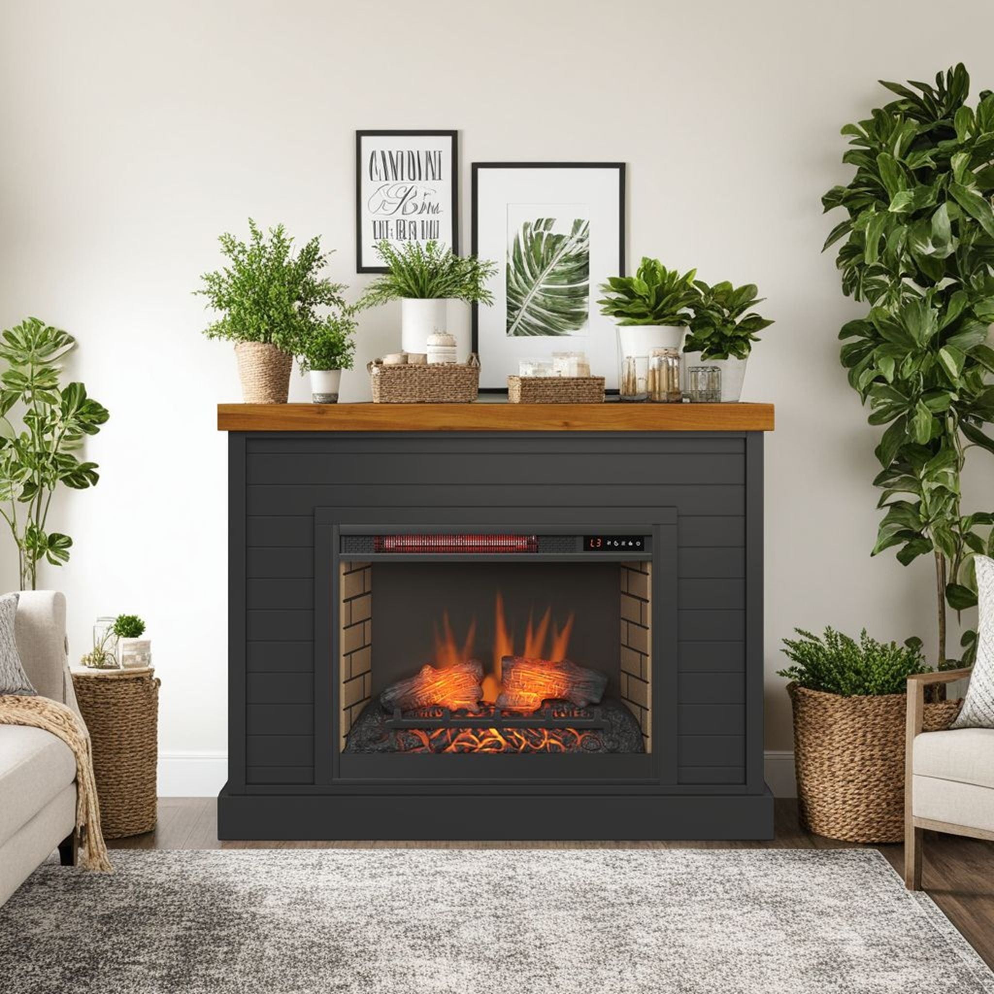 Washington - 48&quot; Fireplace With Mantel