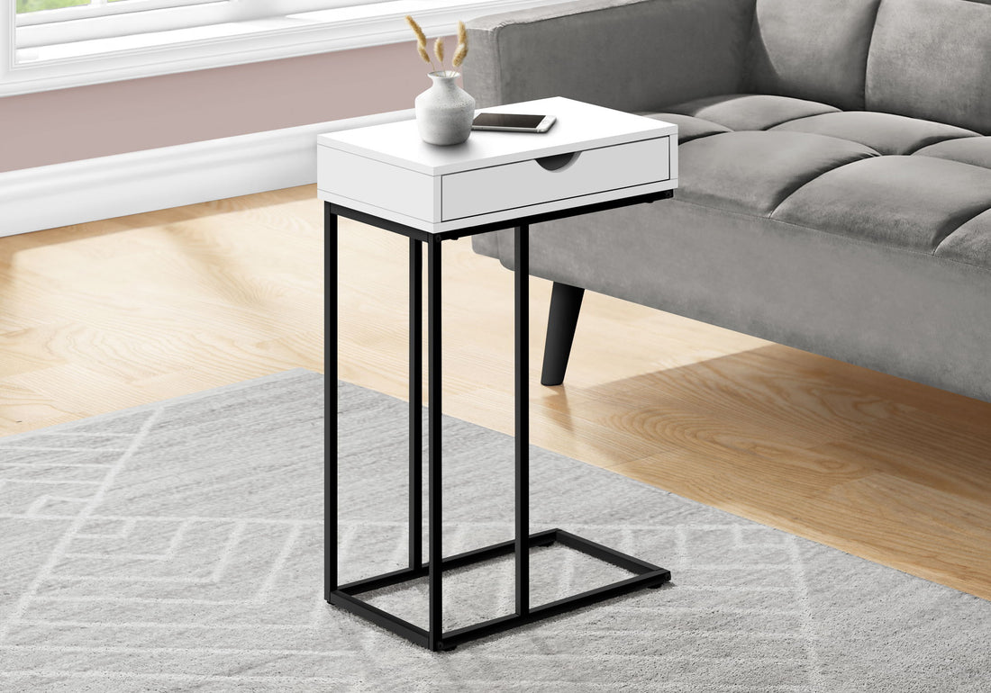 Accent Table, C - Shaped Contemporary &amp; Modern Versatile Design