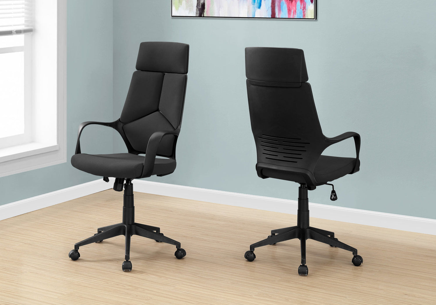 Office Swivel Chair, Adjustable Height, Ergonomic, Armrests, Contemporary &amp; Modern