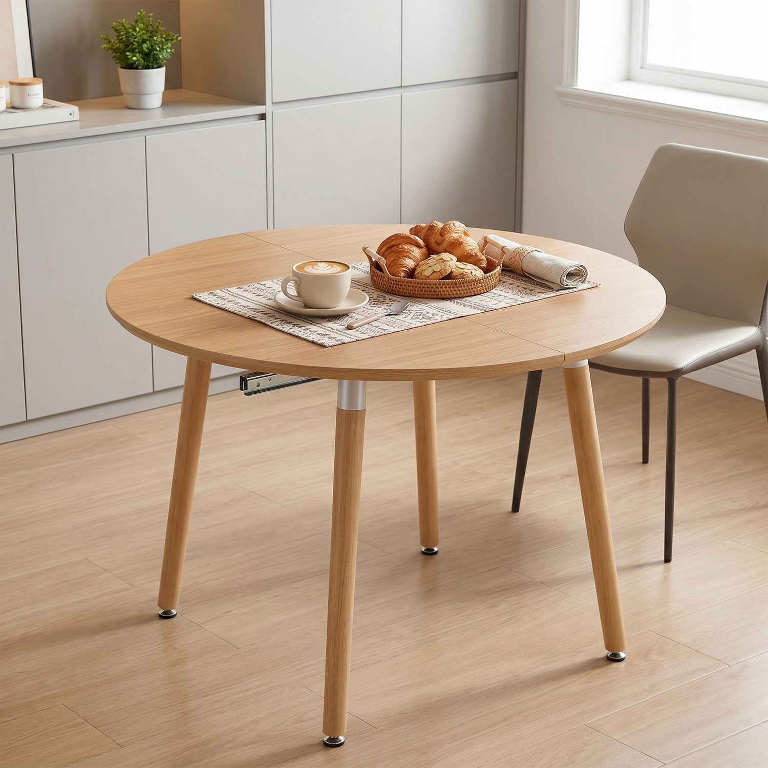 3 In 1 Extendable Dining Table - Wood