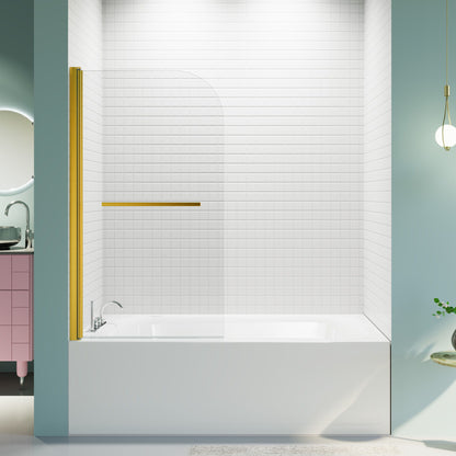 Frameless Shower Doors For Bathtub, 1 / 4&quot; Tempered Glass