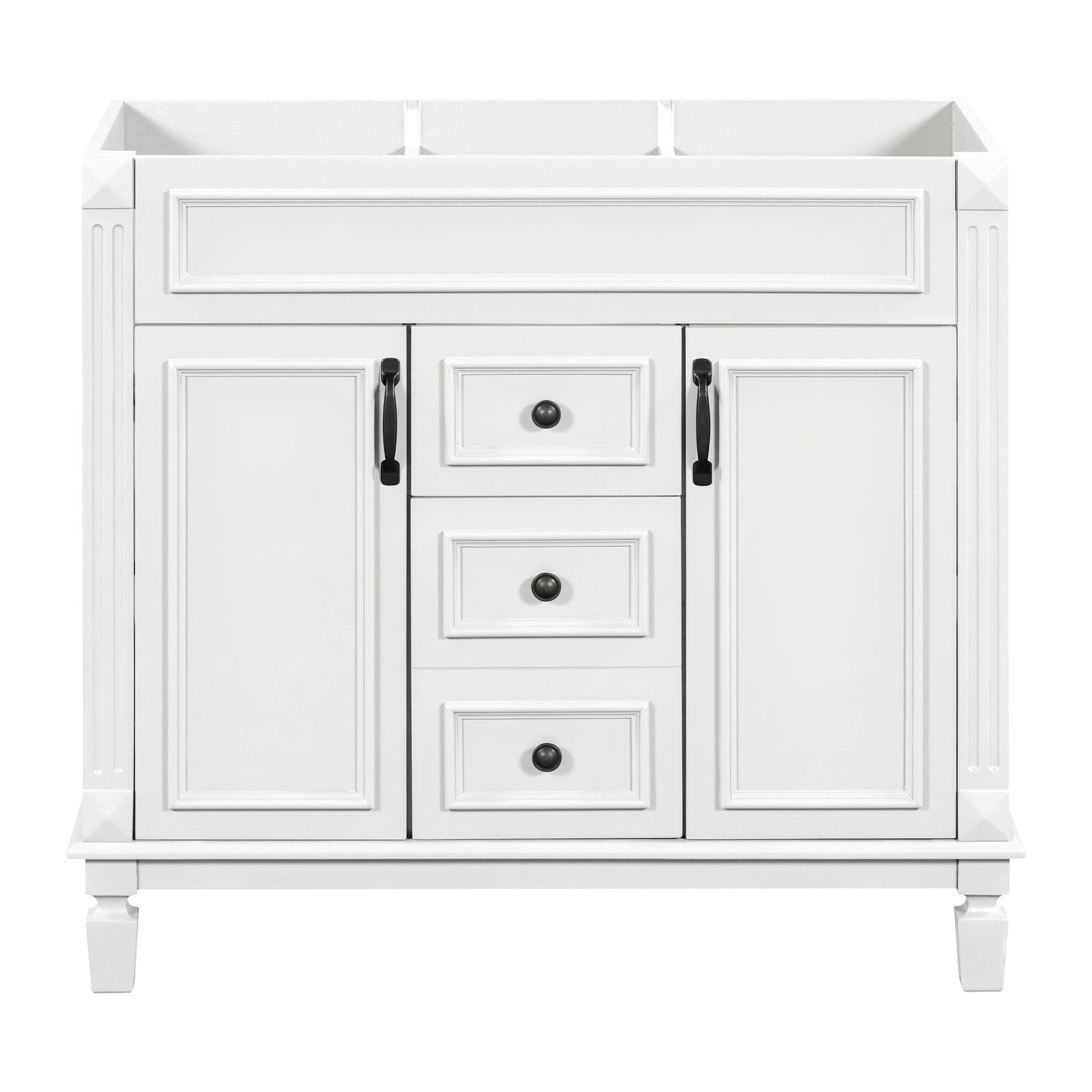 Bathroom Vanity Cabinet With 2 Soft Closing Doors And 2 Drawers