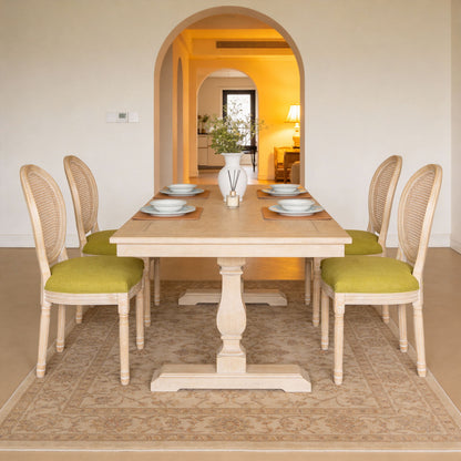 French Country Dining Chairs &amp; Round Back (Set of 2)