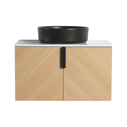 Wall Mounted Bathroom Vanity With Art Sink
