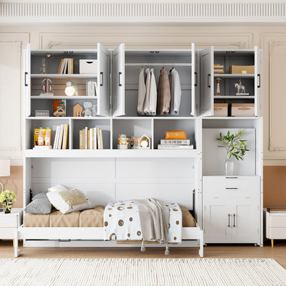 Murphy Wall Bed With Closet, Drawers &amp; Desk