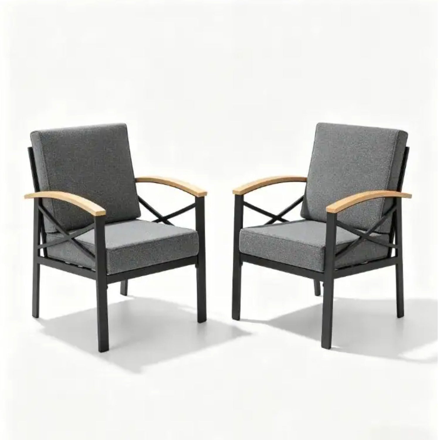 Outdoor Patio Armchair, All Weather (Set of 2)
