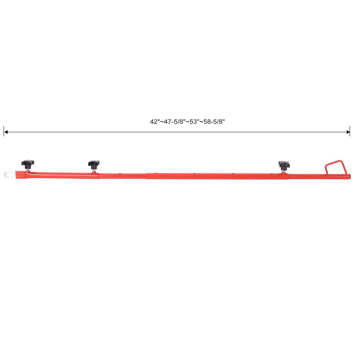 Hatch Jammer Holder Support Rod Replacement, Retractable Car Door Jammer Kit - Red
