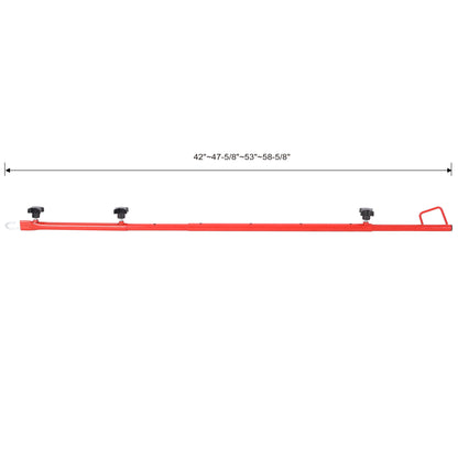Hatch Jammer Holder Support Rod Replacement, Retractable Car Door Jammer Kit - Red