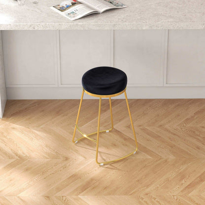 Jane - 26&quot; Mid-Century Modern Luxury Upholstered Stool