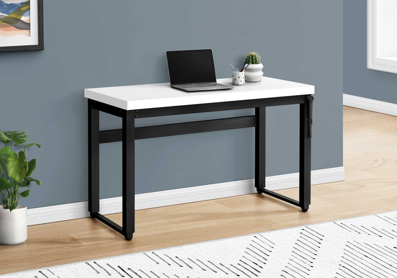 Computer Desk, Home Office, Standing, Adjustable, Laptop, Contemporary &amp; Modern