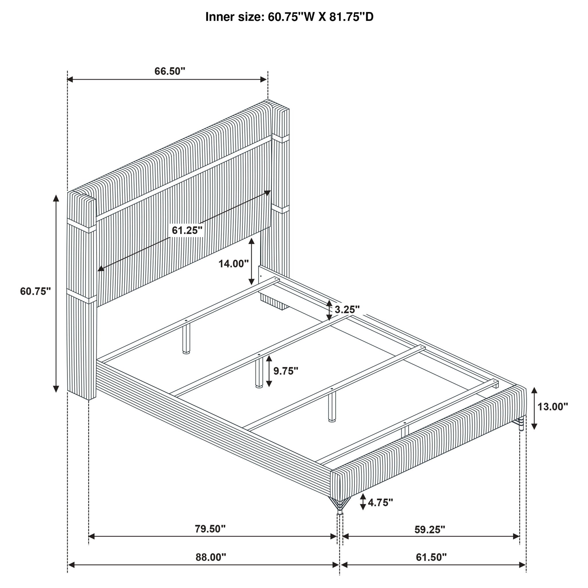 Malcolm - Wingback Bed