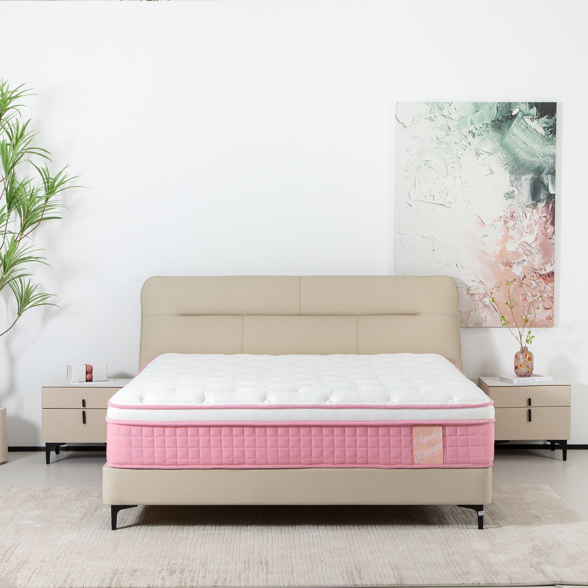 12&quot; Hybrid Mattress With Individual Pocket Spring, Comortable Memory Foam