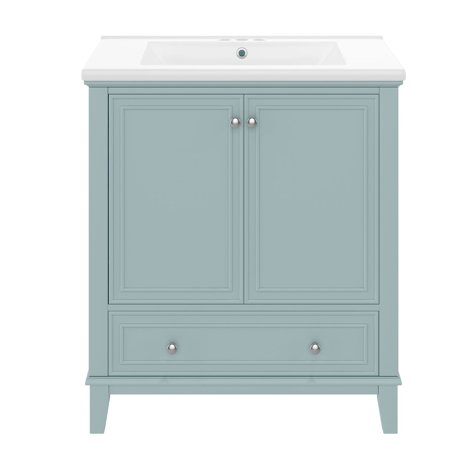 Modern Bathroom Vanity With Sink Combo, Doors And Drawer