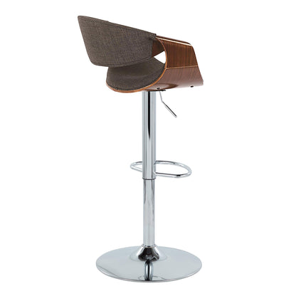 Curvo - Mid Century Modern Adjustable Barstool &amp; Swivel (Set of 2)