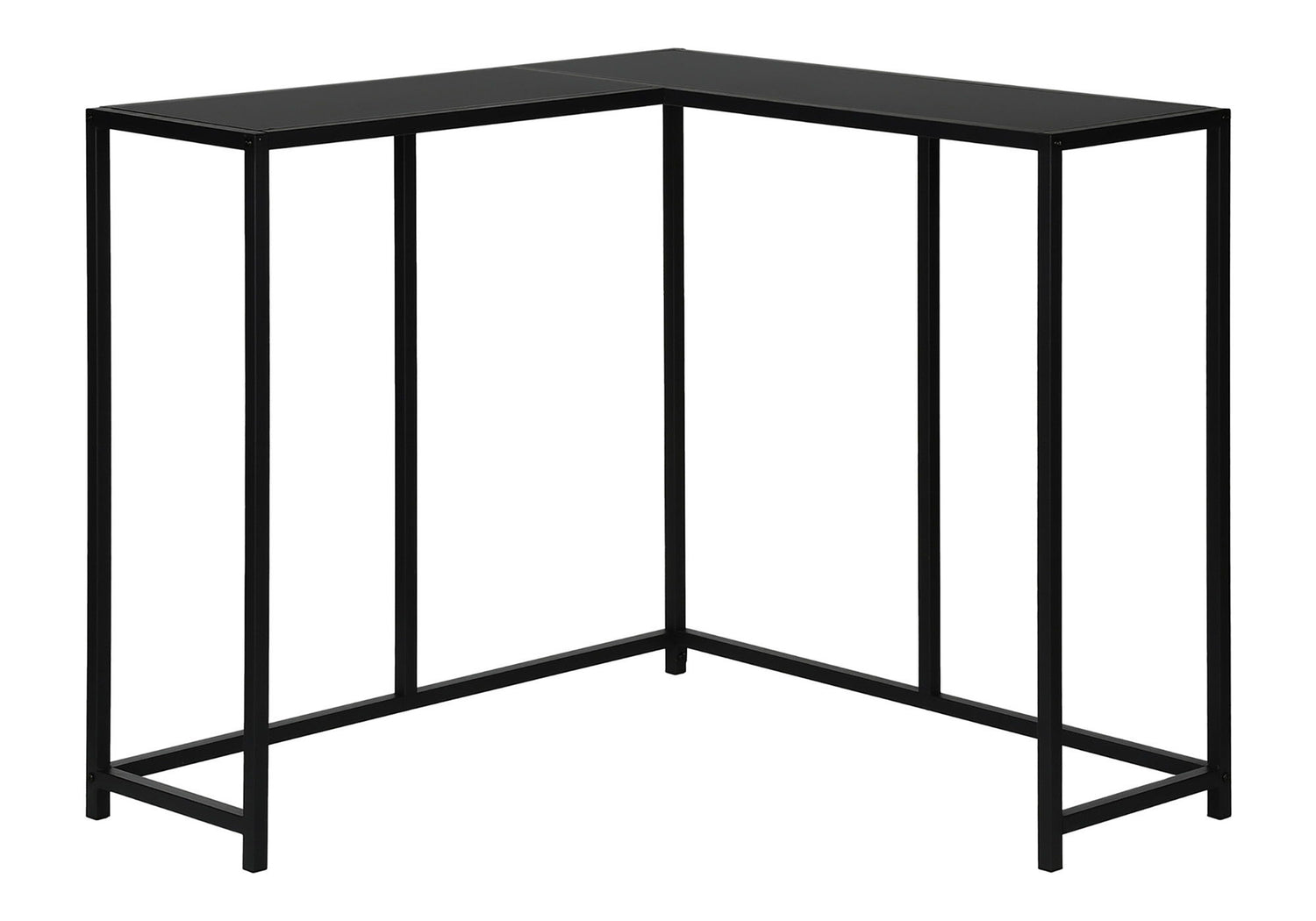 Corner Accent Console Table For Entryway, Contemporary &amp; Modern - Black