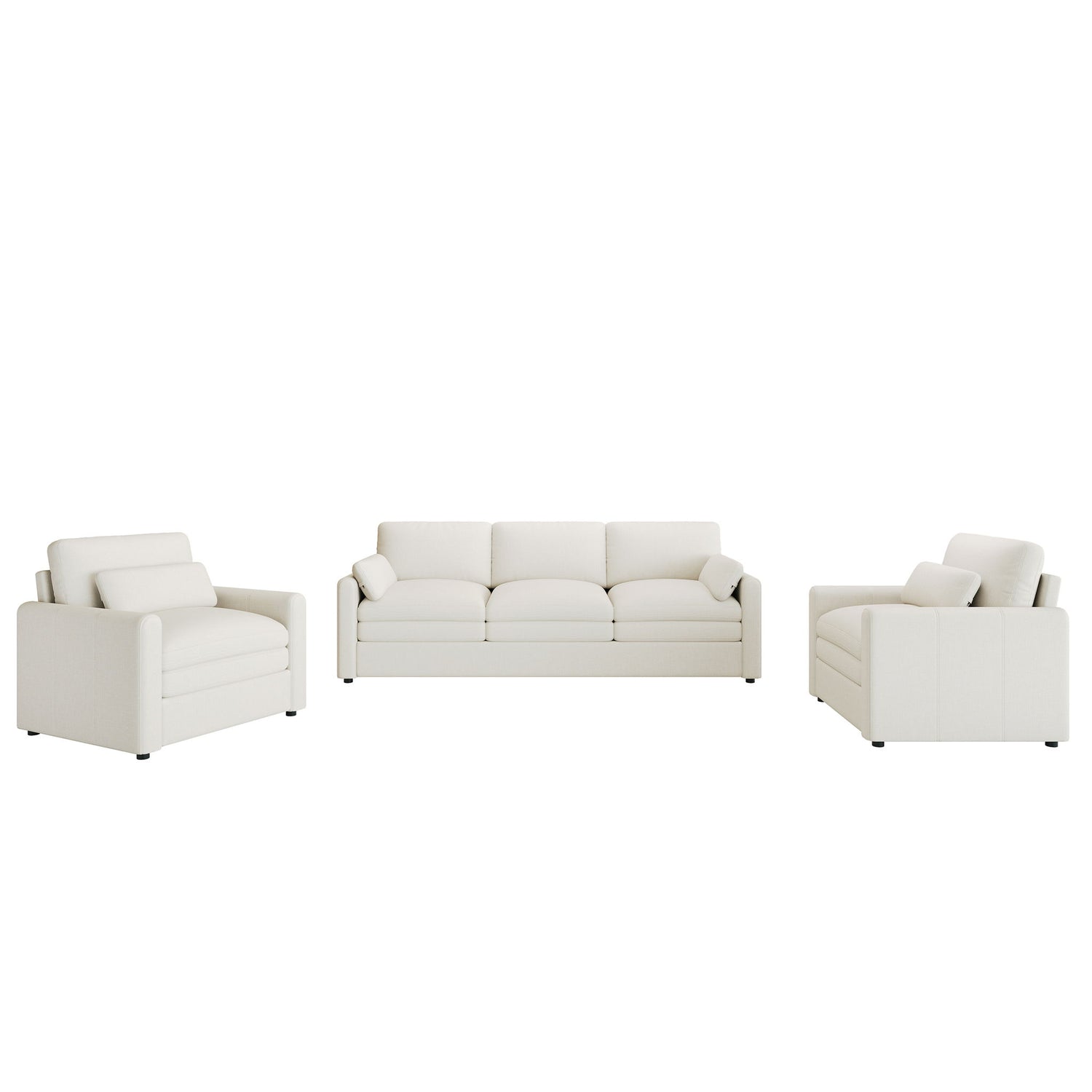 Cozy Sofa Set Oversized Comfy Cloud Sofa With Double Cushion