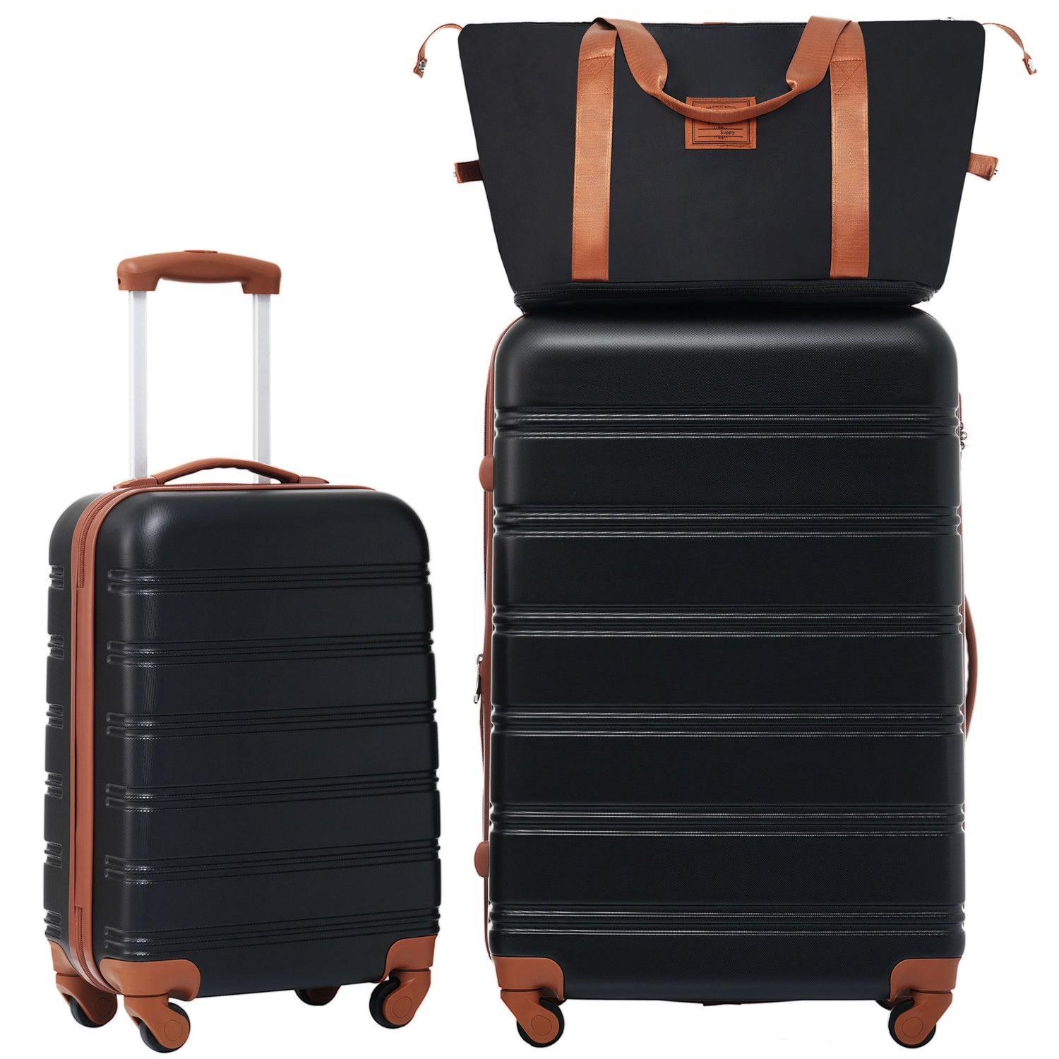 Hardshell Luggage Sets 2 Pieces + Bag Spinner Suitcase With Tsa Lock Lightweight 20&quot; / 28&quot;